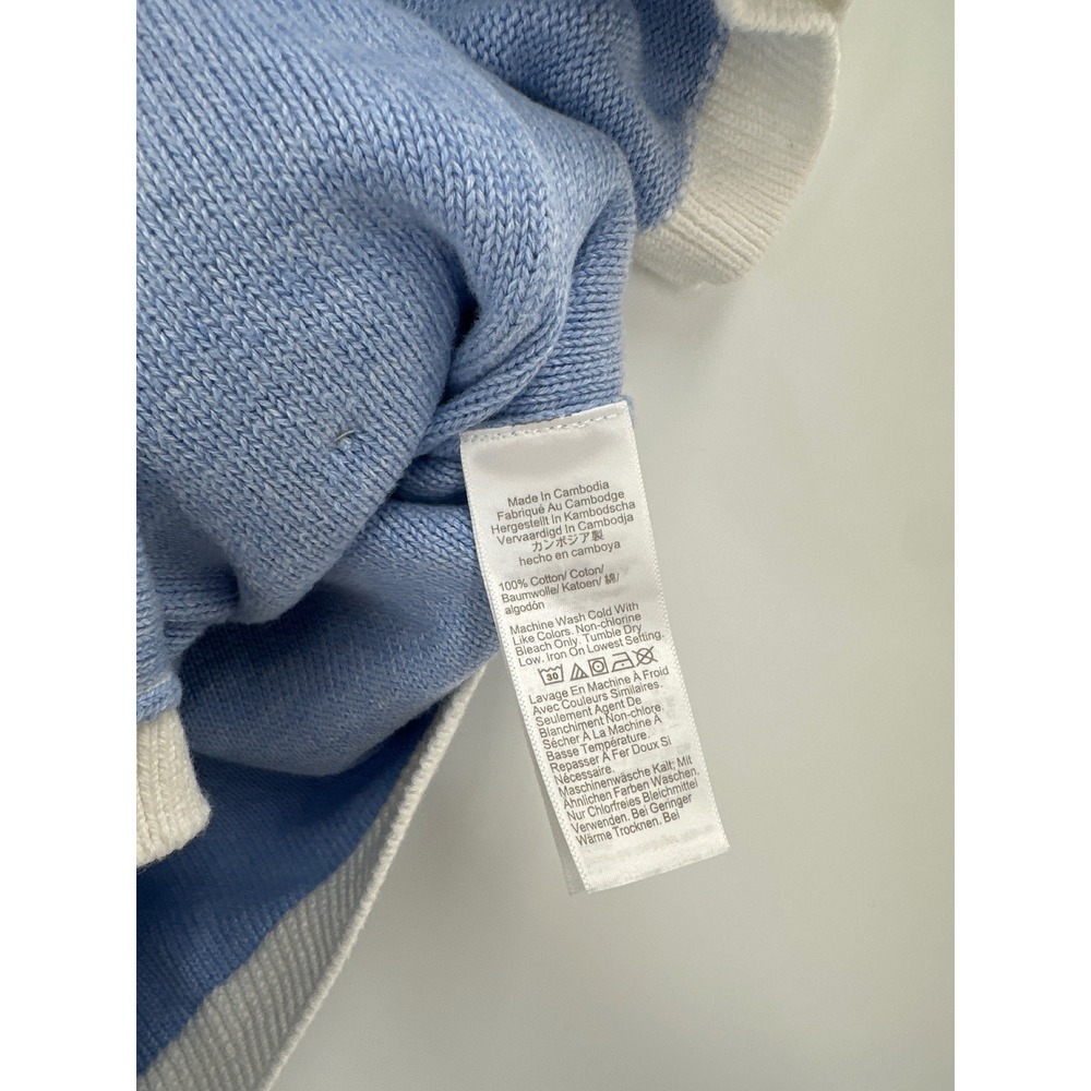 J. Crew Short Sleeve Knit Cardigan Sweater Blue Medium - Picture 4 of 6